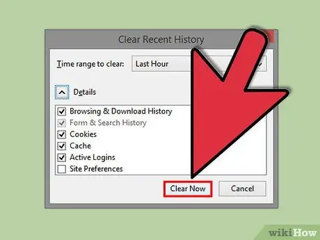 Erase Web History in Firefox Step 10