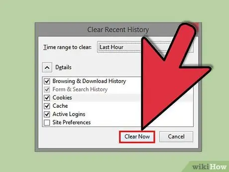 Erase Web History in Firefox Step 16