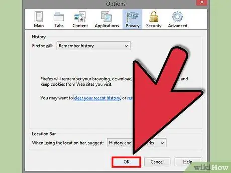 Erase Web History in Firefox Step 17