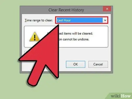 Erase Web History in Firefox Step 4