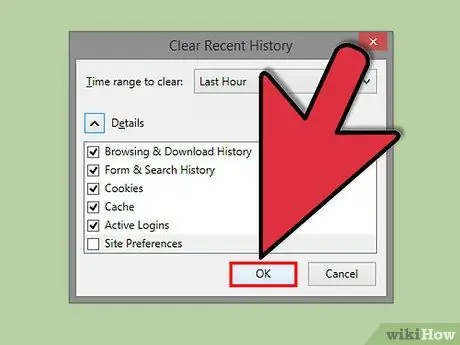 Erase Web History in Firefox Step 6