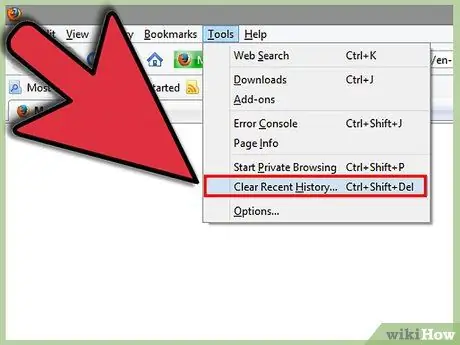 Erase Web History in Firefox Step 8