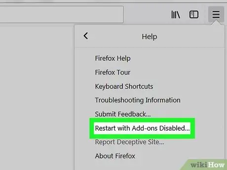 Pib Firefox hauv Safe Mode Kauj Ruam 4