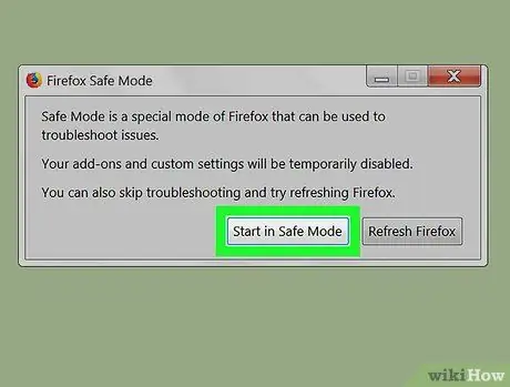 Firefox'u Təhlükəsiz Modda başladın Adım 6