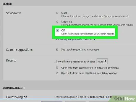 قم بإيقاف تشغيل Google Safesearch الخطوة 19