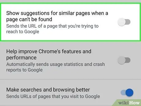 Chrome 5. Adımdaki Önerileri Kaldırın