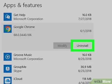 Деинсталирайте Google Chrome Стъпка 6
