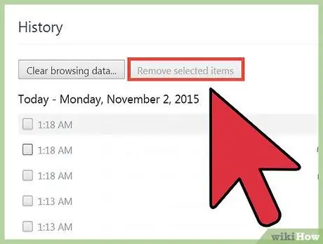 Kompiuterio istorijos ištrynimas (tik „Chrome“) 19 veiksmas