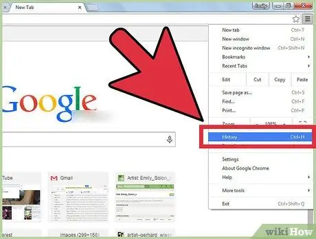 გაასუფთავეთ ყველაზე ეწვია Google Chrome– ში ნაბიჯი 5