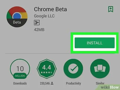 Hent Google Chrome til Android Trin 20