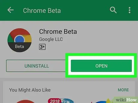 Iegūstiet Google Chrome operētājsistēmai Android 21. darbība