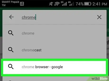 Загрузите Google Chrome для Android, шаг 4