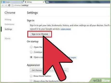 เชื่อมต่อกับ Google Chrome ขั้นตอนที่ 3