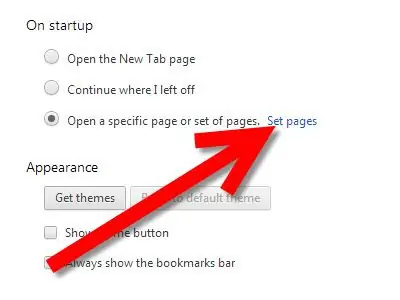 Startpagina instellen in Google Chrome Stap 3