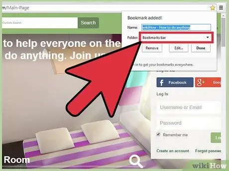 Gumamit ng Mga Bookmark sa Google Chrome Hakbang 5