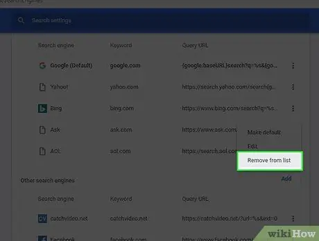 Krok 8: Odstráňte Ask Toolbar z Chrome