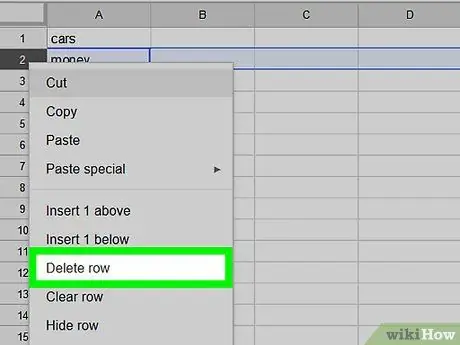 Tanggalin ang Empty Rows sa Google Sheets sa PC o Mac Hakbang 4