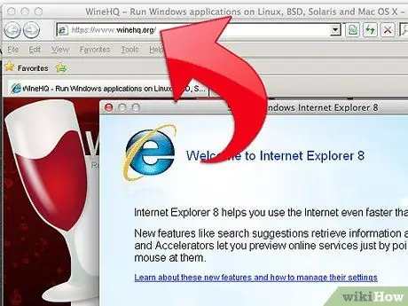 Namestite Internet Explorer na Mac z uporabo WineBottler 8. korak