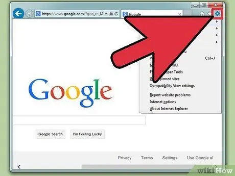 قم بإيقاف تشغيل أداة حظر الإطارات المنبثقة في Internet Explorer الخطوة 2