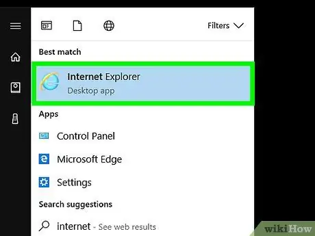 Vytvorte si odkaz na webovú stránku na ploche pomocou programu Internet Explorer Krok 1