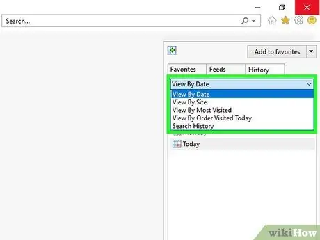 I-access ang Kasaysayan sa Internet Explorer Hakbang 3