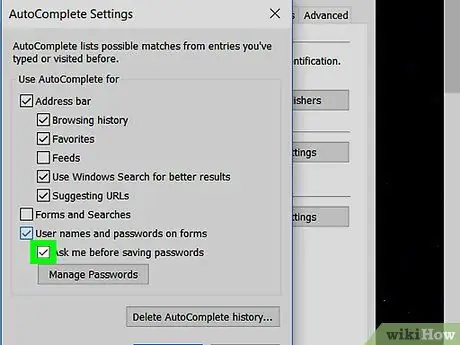 Save Passwords in Internet Explorer Step 7