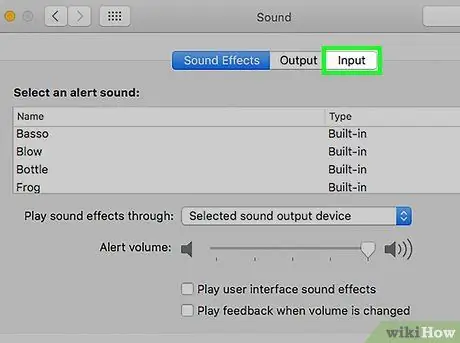 Ative um microfone no Mac Etapa 5