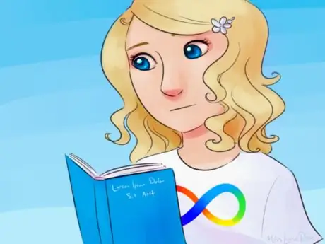 Autistic Woman Reading