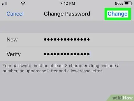 Променете паролата си за Apple ID Стъпка 22