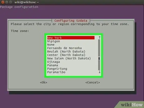 Changer le fuseau horaire dans Linux Étape 14