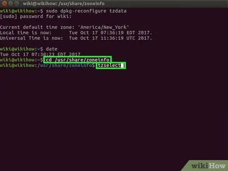 შეცვალეთ დროის ზონა Linux– ში ნაბიჯი 17
