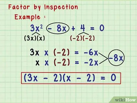 Rozkład równań algebraicznych Krok 6