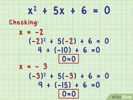 Factorizar ecuaciones algebraicas Paso 9