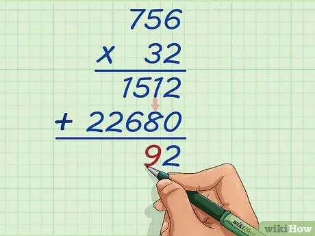 Feu una multiplicació llarga del pas 10