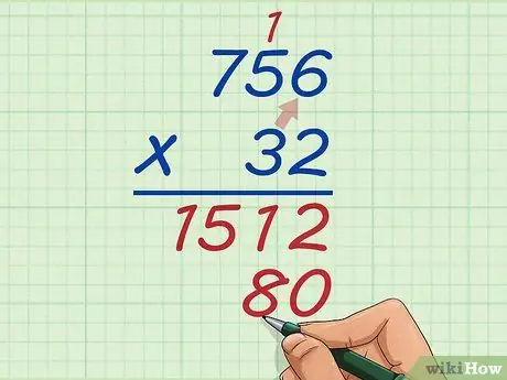 Haz una multiplicación larga Paso 6