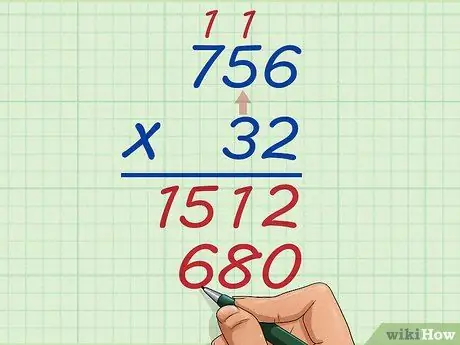 Gör lång multiplikation Steg 7