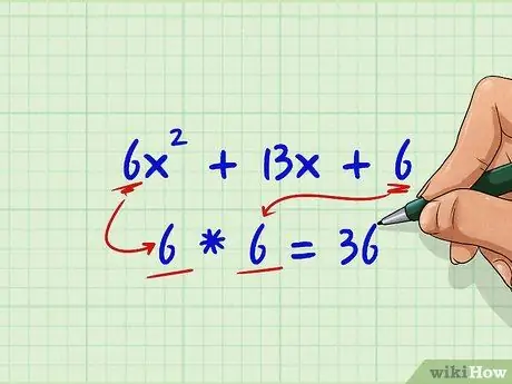 Factoriser les polynômes du deuxième degré (équations quadratiques) Étape 13