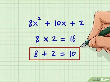 Factorizar polinomios de segundo grado (ecuaciones cuadráticas) Paso 18