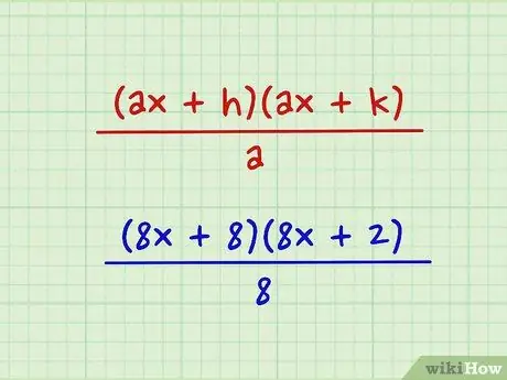 Factoriser les polynômes du deuxième degré (équations quadratiques) Étape 19