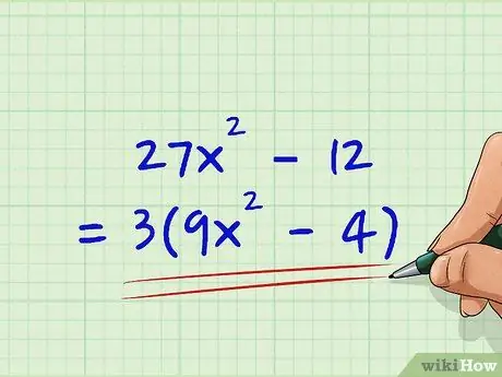 Factorizar polinomios de segundo grado (ecuaciones cuadráticas) Paso 22