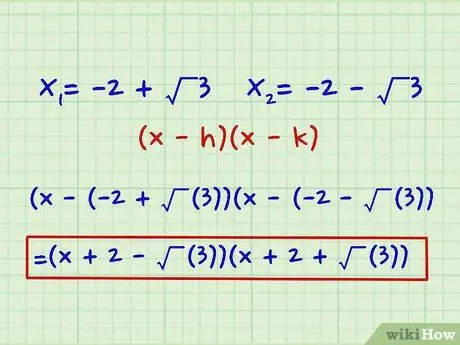 Factorizar polinomios de segundo grado (ecuaciones cuadráticas) Paso 27