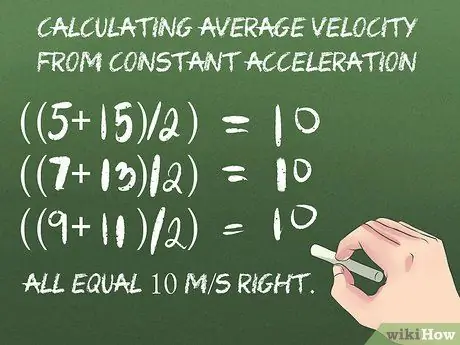 Calcular a velocidade média, passo 10