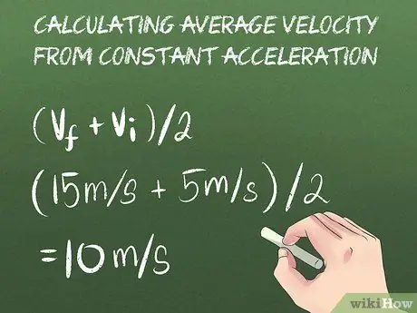 Calculer la vitesse moyenne Étape 8