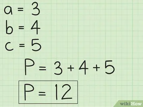 Trobeu el perímetre d’un triangle Pas 10