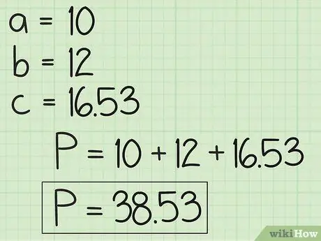 หาปริมณฑลของสามเหลี่ยม ขั้นตอนที่ 14