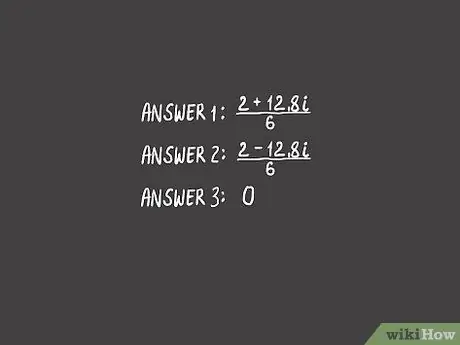 Daws qhov Cubic Equation Step 4