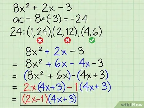 Factor per groepering Stap 11