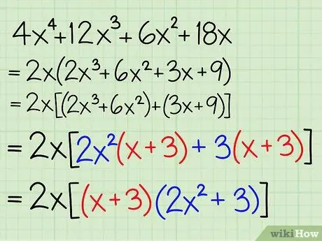 Factor per groepering Stap 16