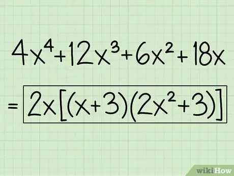 Factor by Grouping Step 17