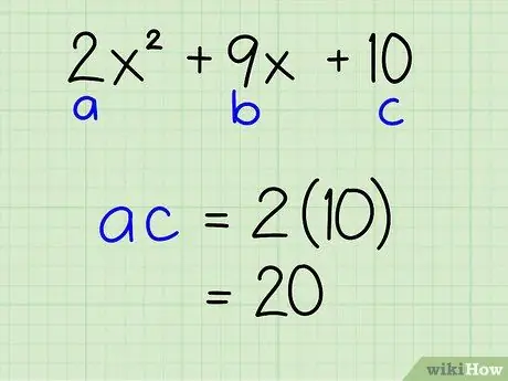 Facteur par regroupement Étape 2